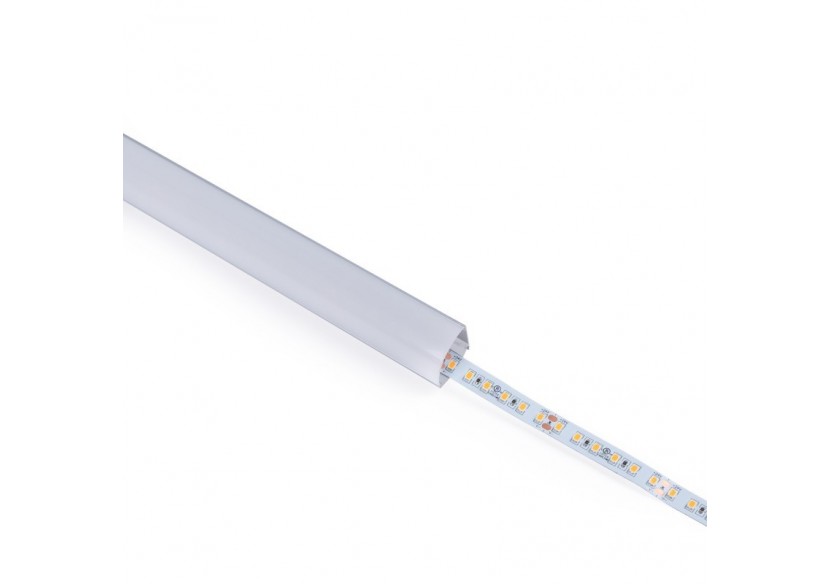 Profilé d'angle en aluminium avec diffuseur-Kit complet-20x20mm -Ruban LED jusqu'à 10mm-2m - BXT-632-P - Barcelona LED