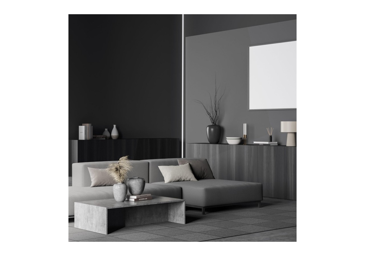 Profilé d'angle en aluminium avec diffuseur-Kit complet-20x20mm -Ruban LED jusqu'à 10mm-2m - BXT-632-P - Barcelona LED