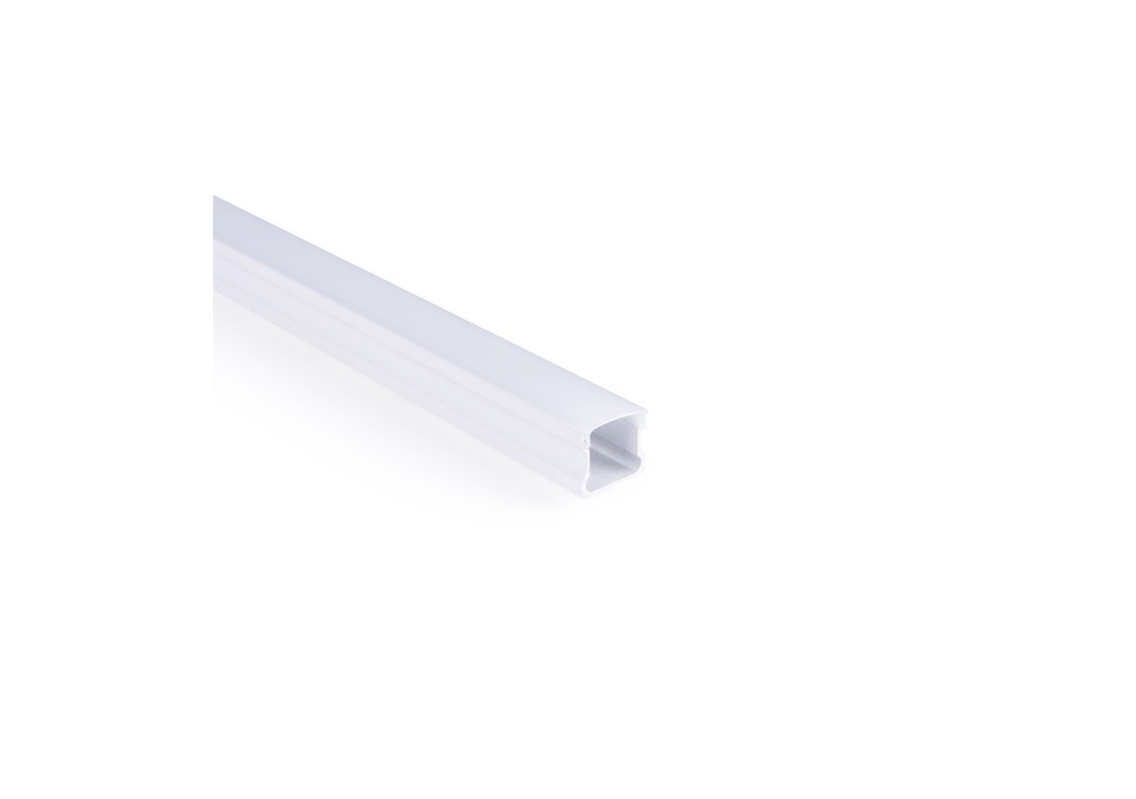 Profilé de surface en aluminium avec diffuseur-Kit complet-17,6 x 14,5mm-Ruban LED jusqu'à 12 mm-2m - BXT-393-B - Barcelona LED