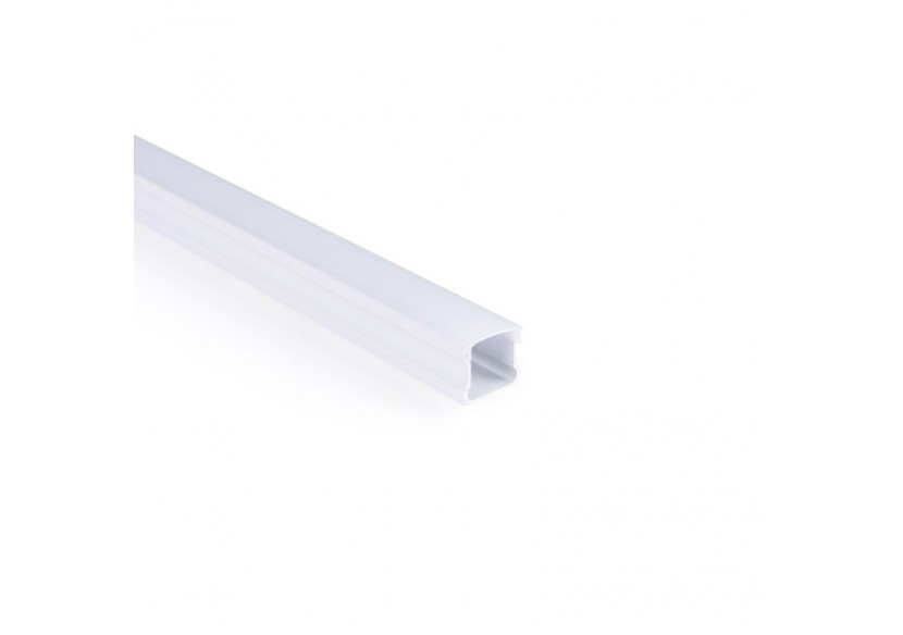 Profilé de surface en aluminium avec diffuseur-Kit complet-17,6 x 14,5mm-Ruban LED jusqu'à 12 mm-2m - BXT-393-B - Barcelona LED