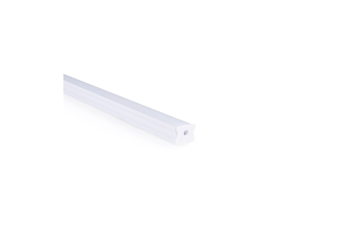 Profilé de surface en aluminium avec diffuseur-Kit complet-17,6 x 14,5mm-Ruban LED jusqu'à 12 mm-2m - BXT-393-B - Barcelona LED