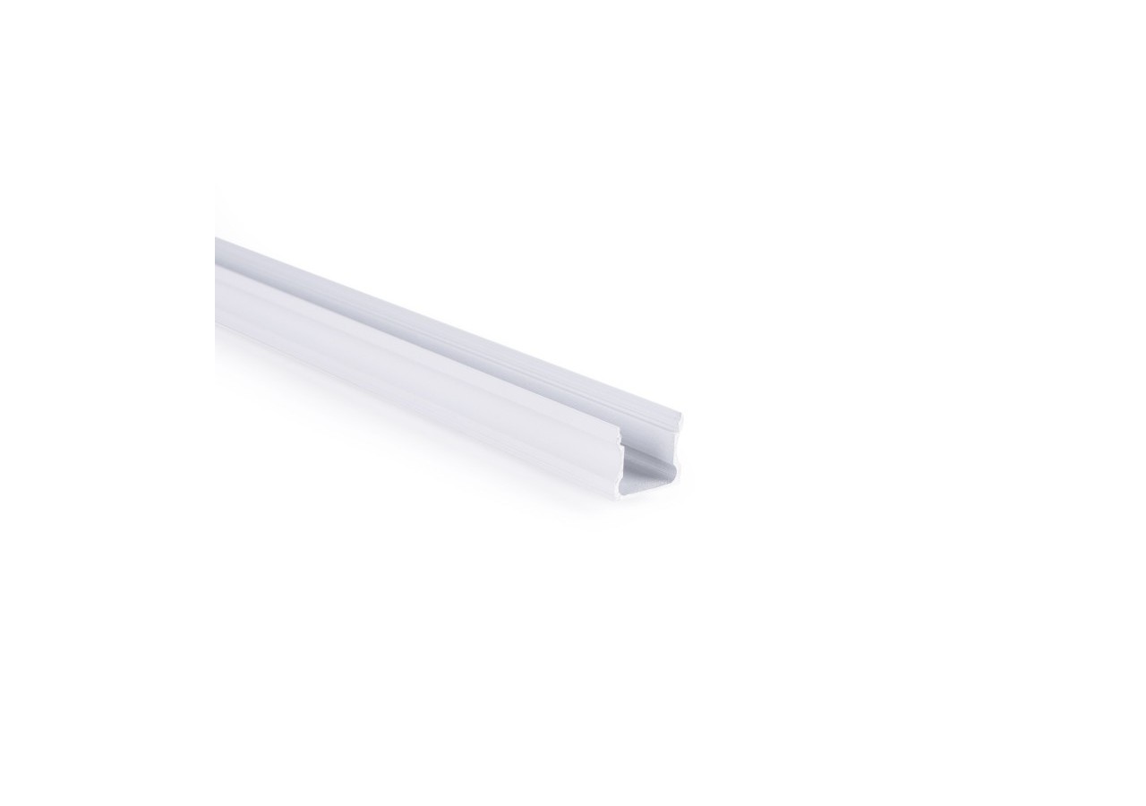 Profilé de surface en aluminium avec diffuseur-Kit complet-17,6 x 14,5mm-Ruban LED jusqu'à 12 mm-2m - BXT-393-B - Barcelona LED