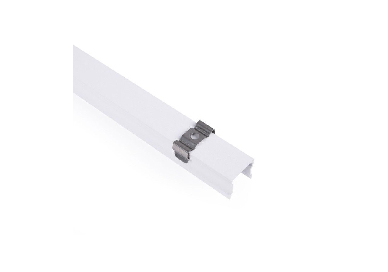 Profilé de surface en aluminium avec diffuseur-Kit complet-17,6 x 14,5mm-Ruban LED jusqu'à 12 mm-2m - BXT-393-B - Barcelona LED