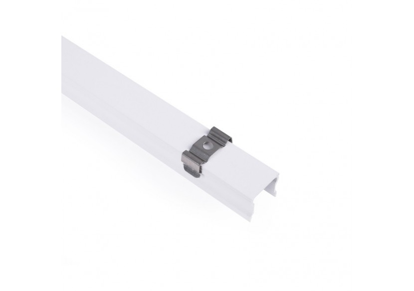Profilé de surface en aluminium avec diffuseur-Kit complet-17,6 x 14,5mm-Ruban LED jusqu'à 12 mm-2m - BXT-393-B - Barcelona LED