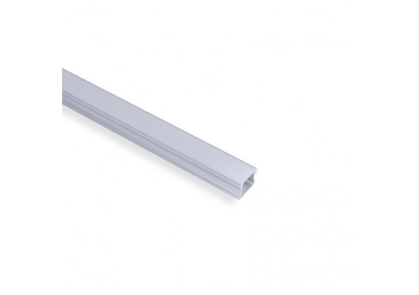 Profilé de surface en aluminium avec diffuseur-Kit complet-17,6 x 14,5mm-Ruban LED jusqu'à 12 mm-2m - BXT-393-P - Barcelona LED