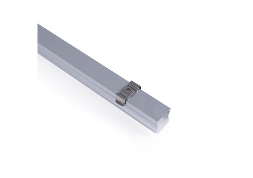 Profilé de surface en aluminium avec diffuseur-Kit complet-17,6 x 14,5mm-Ruban LED jusqu'à 12 mm-2m - BXT-393-P - Barcelona LED