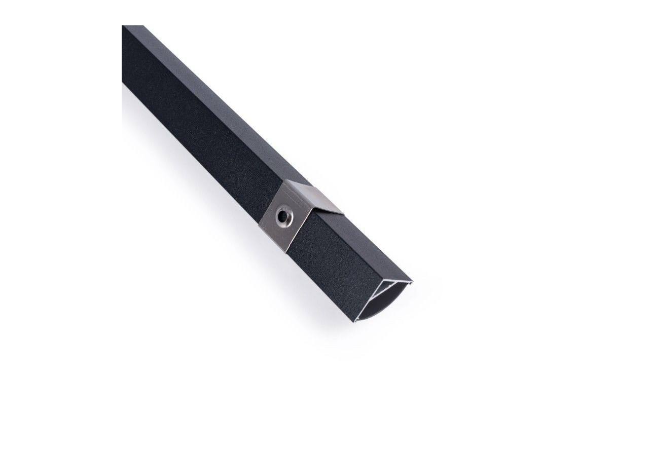 Profilé d'angle en aluminium avec diffuseur-Kit complet-15,8x15,8mm-Ruban LED jusqu'à 10 mm-2m - BXT-58-N - Barcelona LED