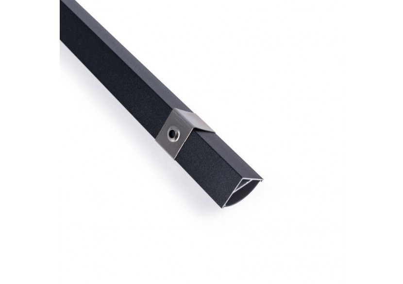 Profilé d'angle en aluminium avec diffuseur-Kit complet-15,8x15,8mm-Ruban LED jusqu'à 10 mm-2m - BXT-58-N - Barcelona LED