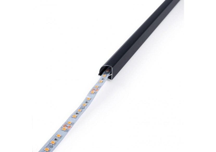 Profilé d'angle en aluminium avec diffuseur-Kit complet-15,8x15,8mm-Ruban LED jusqu'à 10 mm-2m - BXT-58-N - Barcelona LED