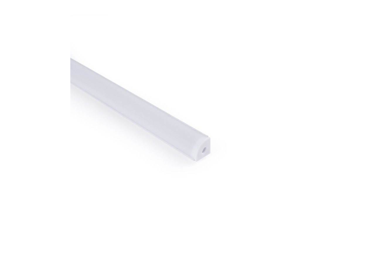 Profilé d'angle en aluminium avec diffuseur-Kit complet-15,8x15,8mm-Ruban LED jusqu'à 10 mm-2m - BXT-58-B - Barcelona LED