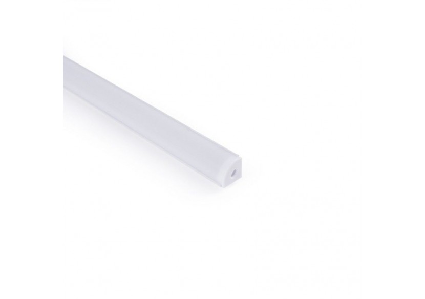 Profilé d'angle en aluminium avec diffuseur-Kit complet-15,8x15,8mm-Ruban LED jusqu'à 10 mm-2m - BXT-58-B - Barcelona LED