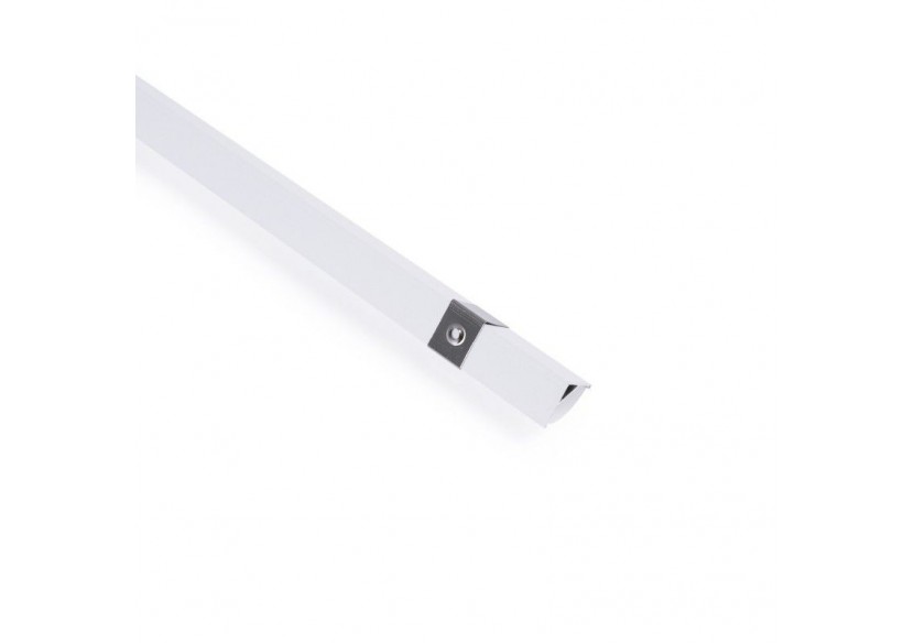 Profilé d'angle en aluminium avec diffuseur-Kit complet-15,8x15,8mm-Ruban LED jusqu'à 10 mm-2m - BXT-58-B - Barcelona LED