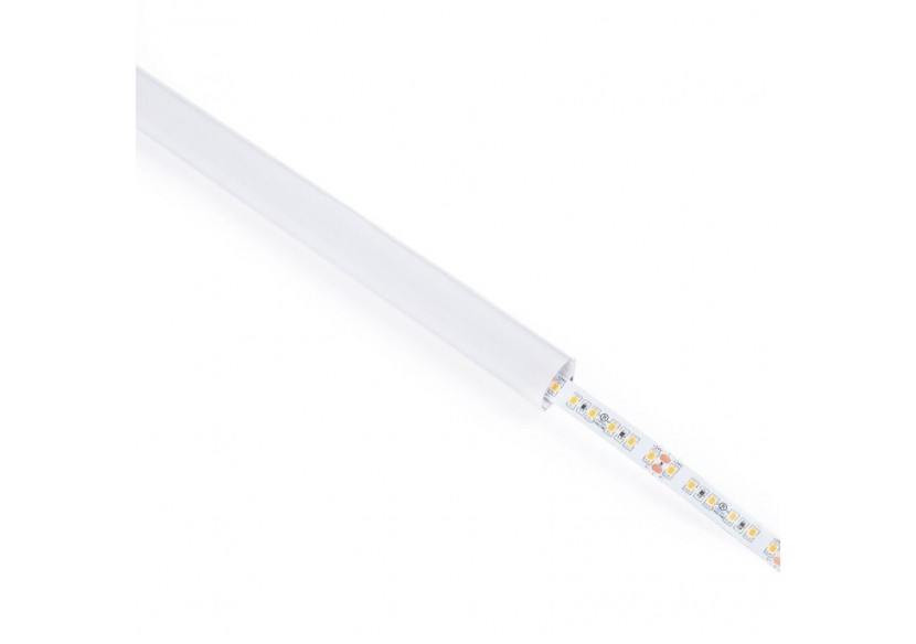 Profilé d'angle en aluminium avec diffuseur-Kit complet-15,8x15,8mm-Ruban LED jusqu'à 10 mm-2m - BXT-58-B - Barcelona LED