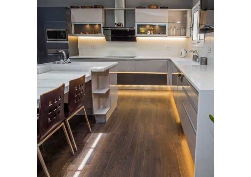 Profilé d'angle en aluminium avec diffuseur-Kit complet-15,8x15,8mm-Ruban LED jusqu'à 10 mm-2m - BXT-58-B - Barcelona LED