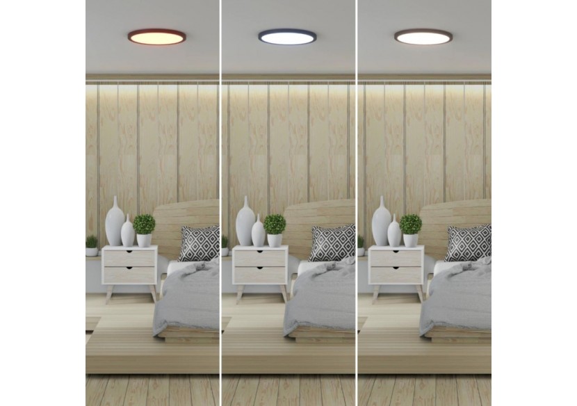 Plafonnier LED rond CCT 40W-IP40 - B1770-40W-CCT-N - Barcelona LED