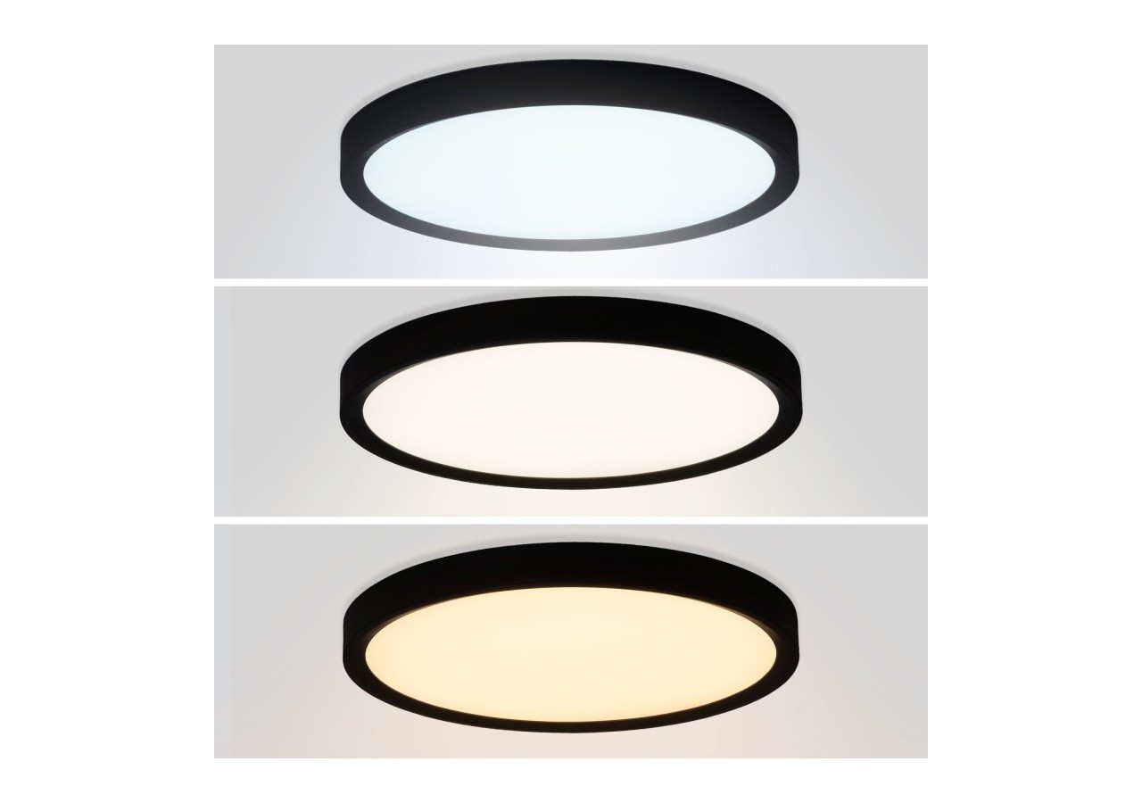 Plafonnier LED rond CCT 40W-IP40 - B1770-40W-CCT-N - Barcelona LED