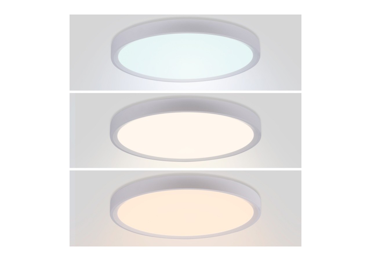 Plafonnier LED rond CCT 40W-IP40 - B1770-40W-CCT-B - Barcelona LED