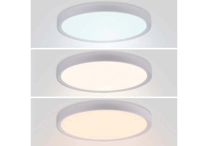 Plafonnier LED rond CCT 40W-IP40 - B1770-40W-CCT-B - Barcelona LED