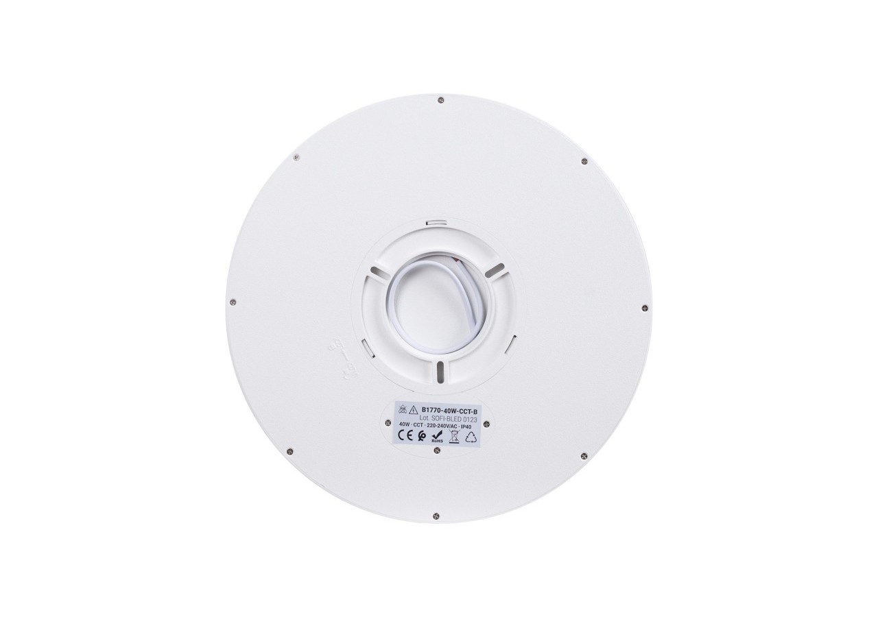 Plafonnier LED rond CCT 40W-IP40 - B1770-40W-CCT-B - Barcelona LED