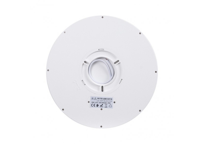 Plafonnier LED rond CCT 40W-IP40 - B1770-40W-CCT-B - Barcelona LED