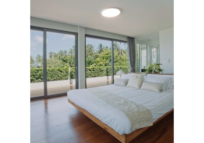 Plafonnier LED rond CCT 40W-IP40 - B1770-40W-CCT-B - Barcelona LED