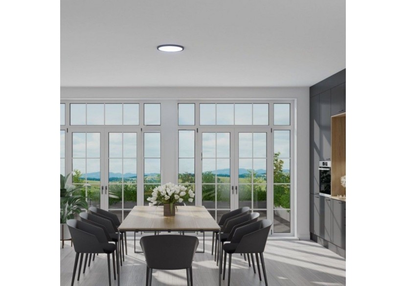 Plafonnier LED rond CCT 24W-IP40 - B1770-24W-CCT-N - Barcelona LED