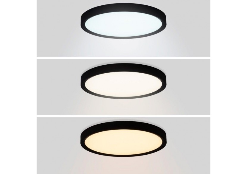 Plafonnier LED rond CCT 24W-IP40 - B1770-24W-CCT-N - Barcelona LED
