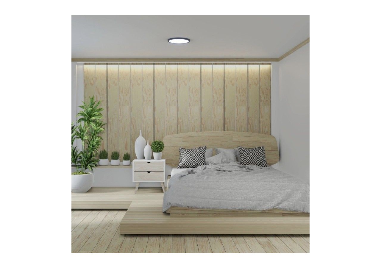 Plafonnier LED rond CCT 24W-IP40 - B1770-24W-CCT-N - Barcelona LED