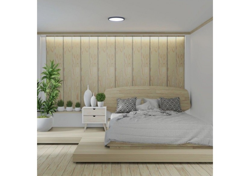 Plafonnier LED rond CCT 24W-IP40 - B1770-24W-CCT-N - Barcelona LED