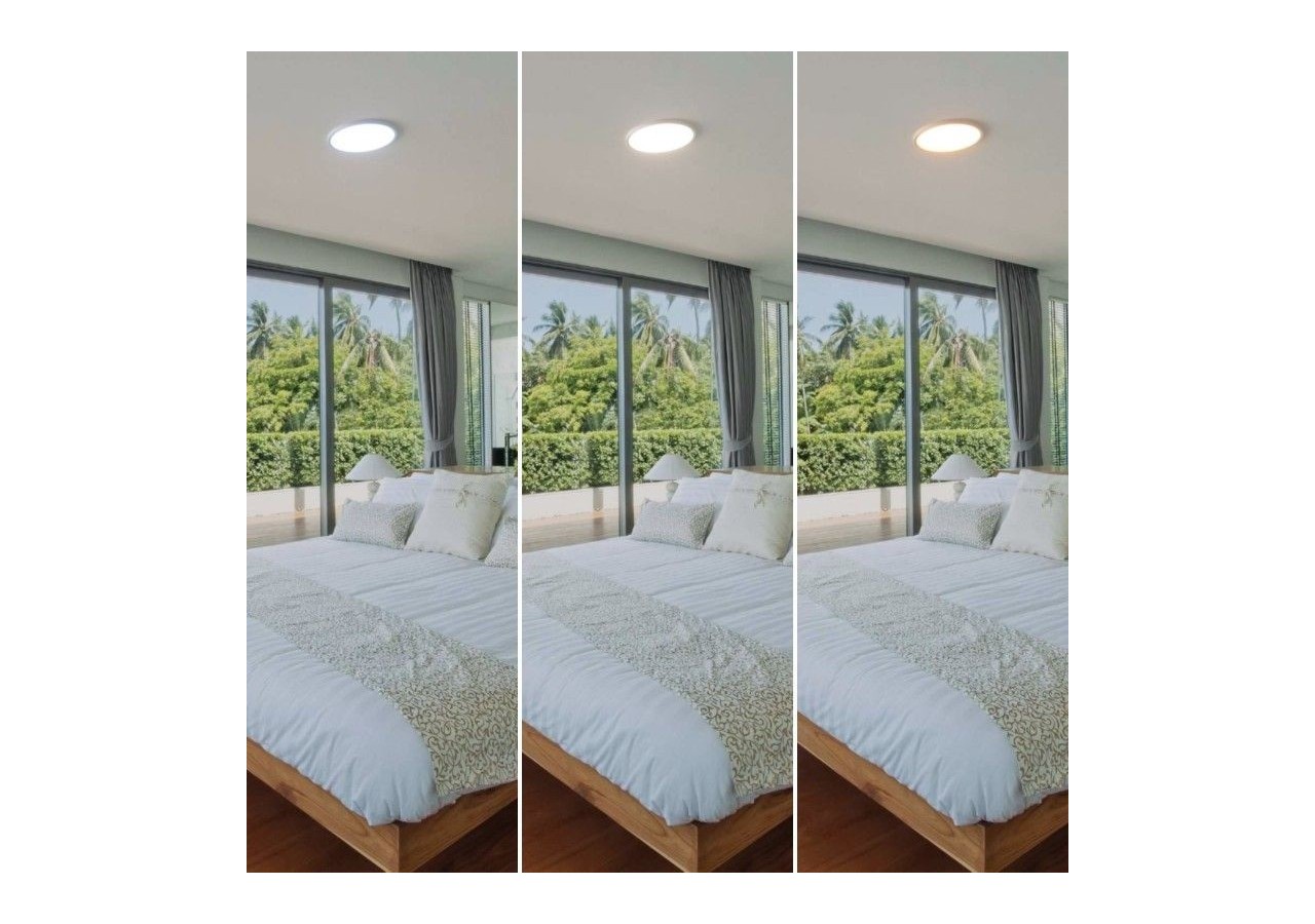 Plafonnier LED rond CCT 24W-IP40 - B1770-24W-CCT-B - Barcelona LED