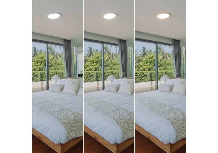 Plafonnier LED rond CCT 24W-IP40 - B1770-24W-CCT-B - Barcelona LED Plafonnier LED rond CCT 24W-IP40 - B1770-24W-CCT-B - Barcelona LED