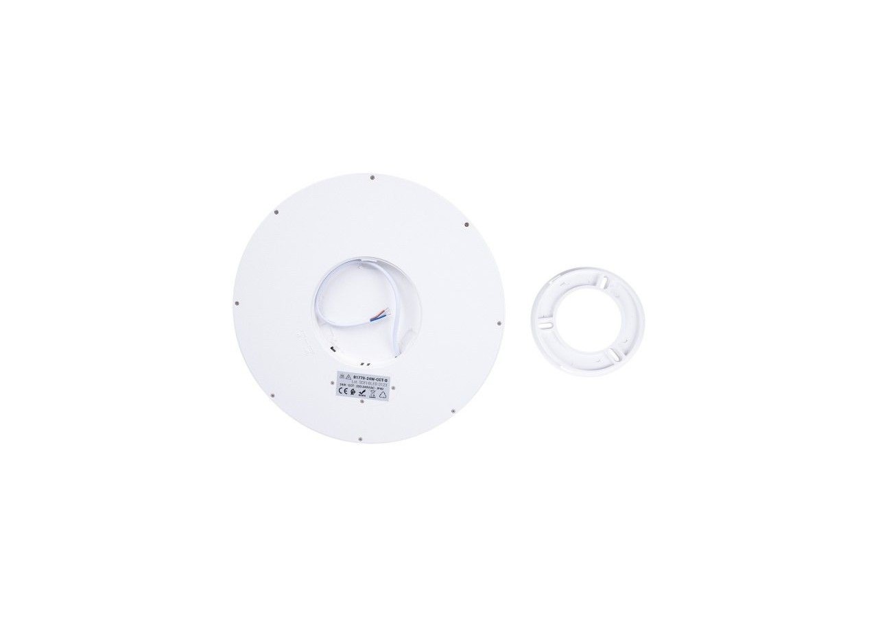 Plafonnier LED rond CCT 24W-IP40 - B1770-24W-CCT-B - Barcelona LED