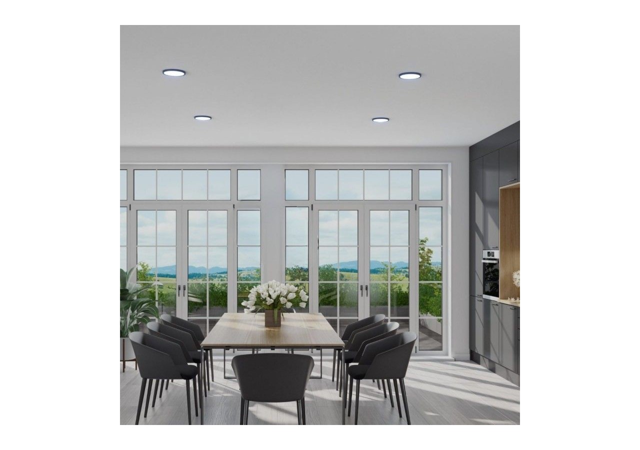 Plafonnier LED rond CCT 18W-IP40 - B1770-18W-CCT-N - Barcelona LED