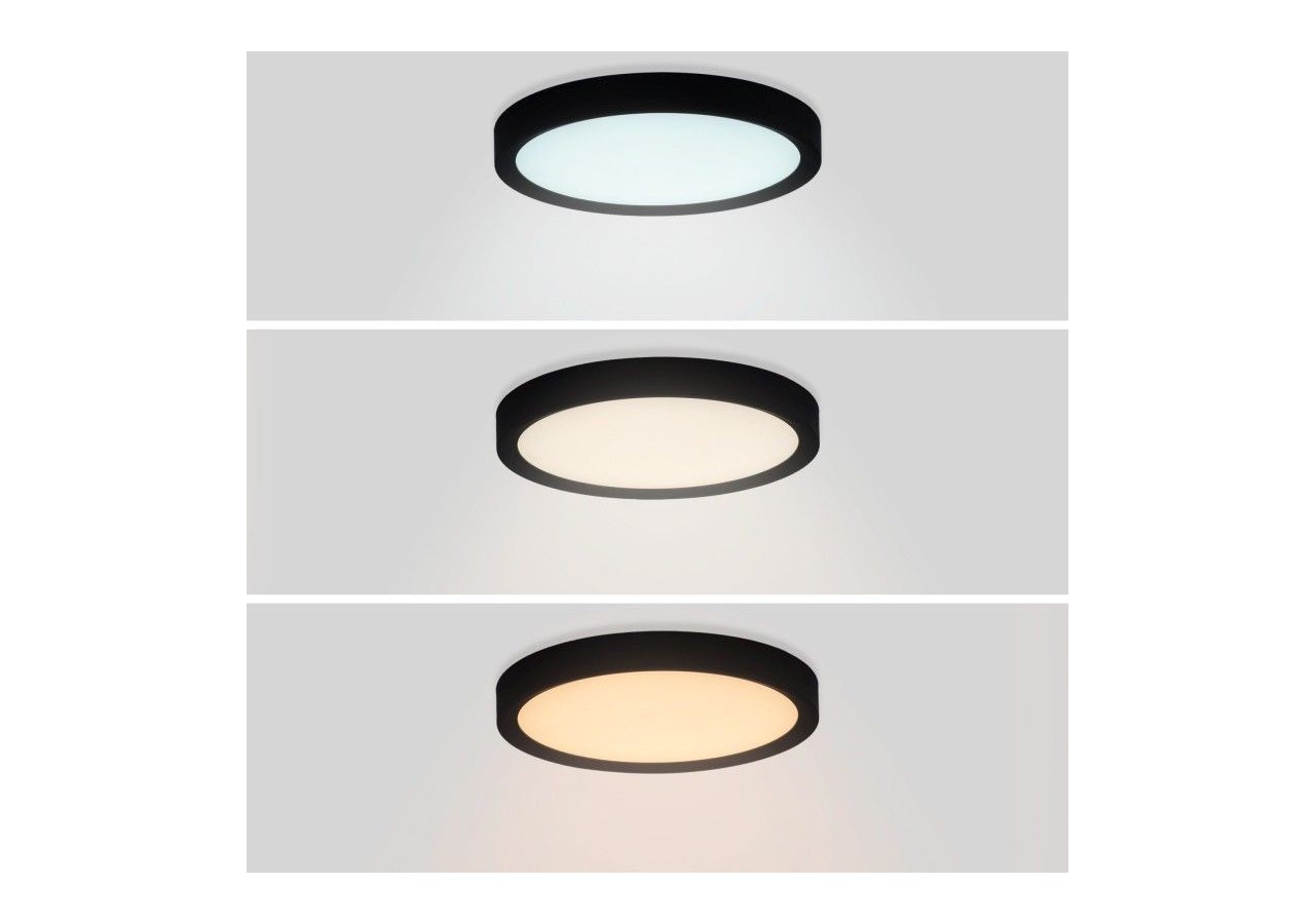 Plafonnier LED rond CCT 18W-IP40 - B1770-18W-CCT-N - Barcelona LED