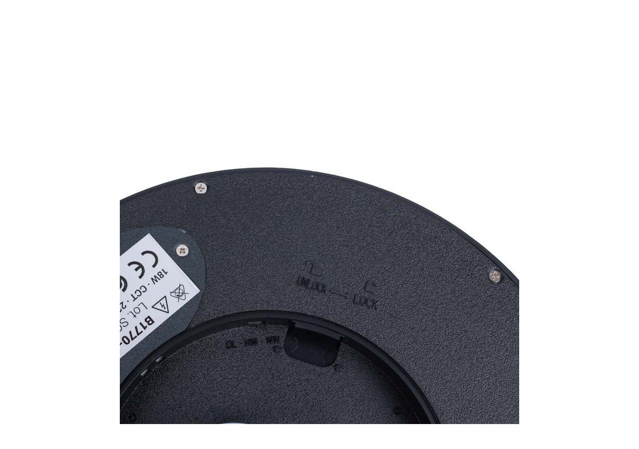 Plafonnier LED rond CCT 18W-IP40 - B1770-18W-CCT-N - Barcelona LED