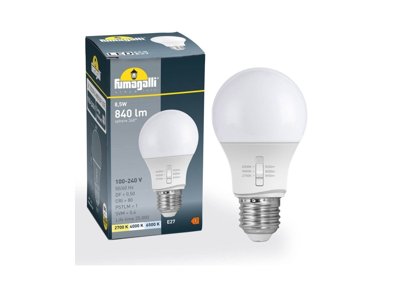 Applique murale lanterne d'extérieur FUMAGALLI "Nardo/Roby"-1 x E27-8,5W CCT - T20.240.000.WXE27 - Barcelona LED