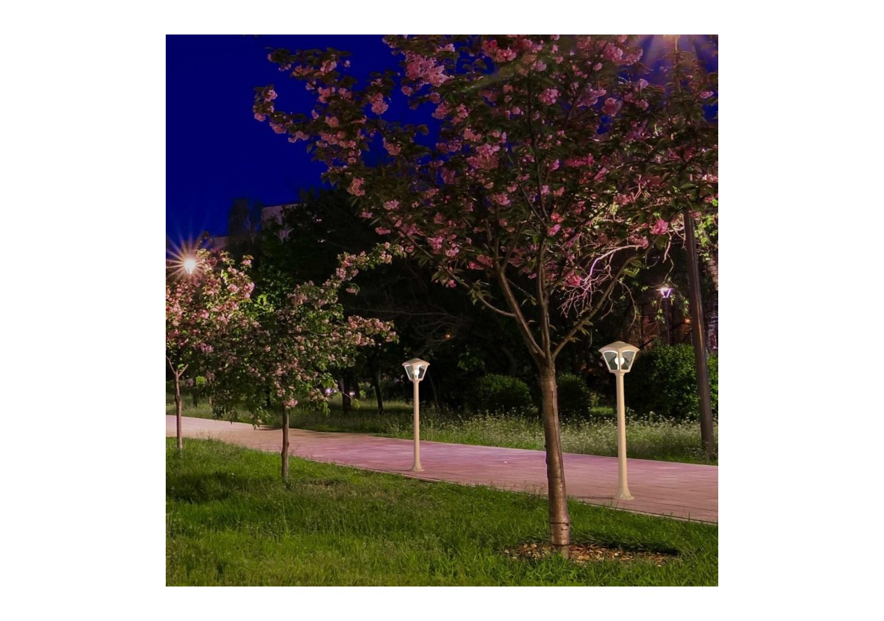 Lampadaire d'extérieur LED "Giaffa/Roby" de FUMAGALLI-94,5 cm-8,5W CCT-IP55 - T20.242.000.WXV1K - Barcelona LED