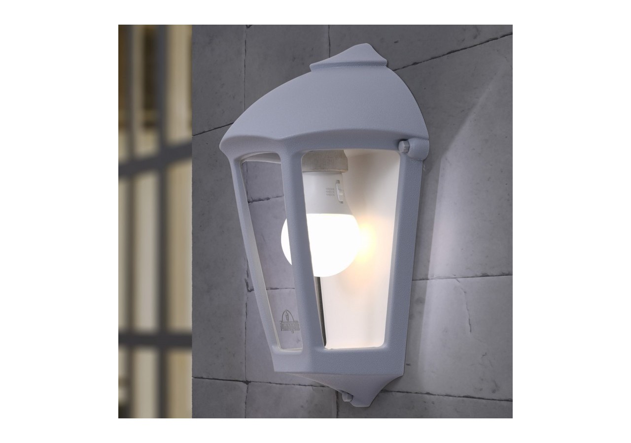 Applique murale demi-lanterne d'extérieur FUMAGALLI "Fabio"-1 x E27-8,5W CC - M20.000.000.WXE27 - Barcelona LED