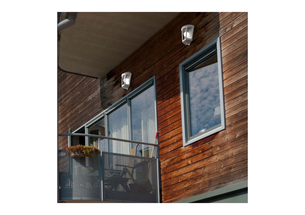 Applique murale demi-lanterne d'extérieur FUMAGALLI "Fabio"-1 x E27-8,5W CC - M20.000.000.WXE27 - Barcelona LED