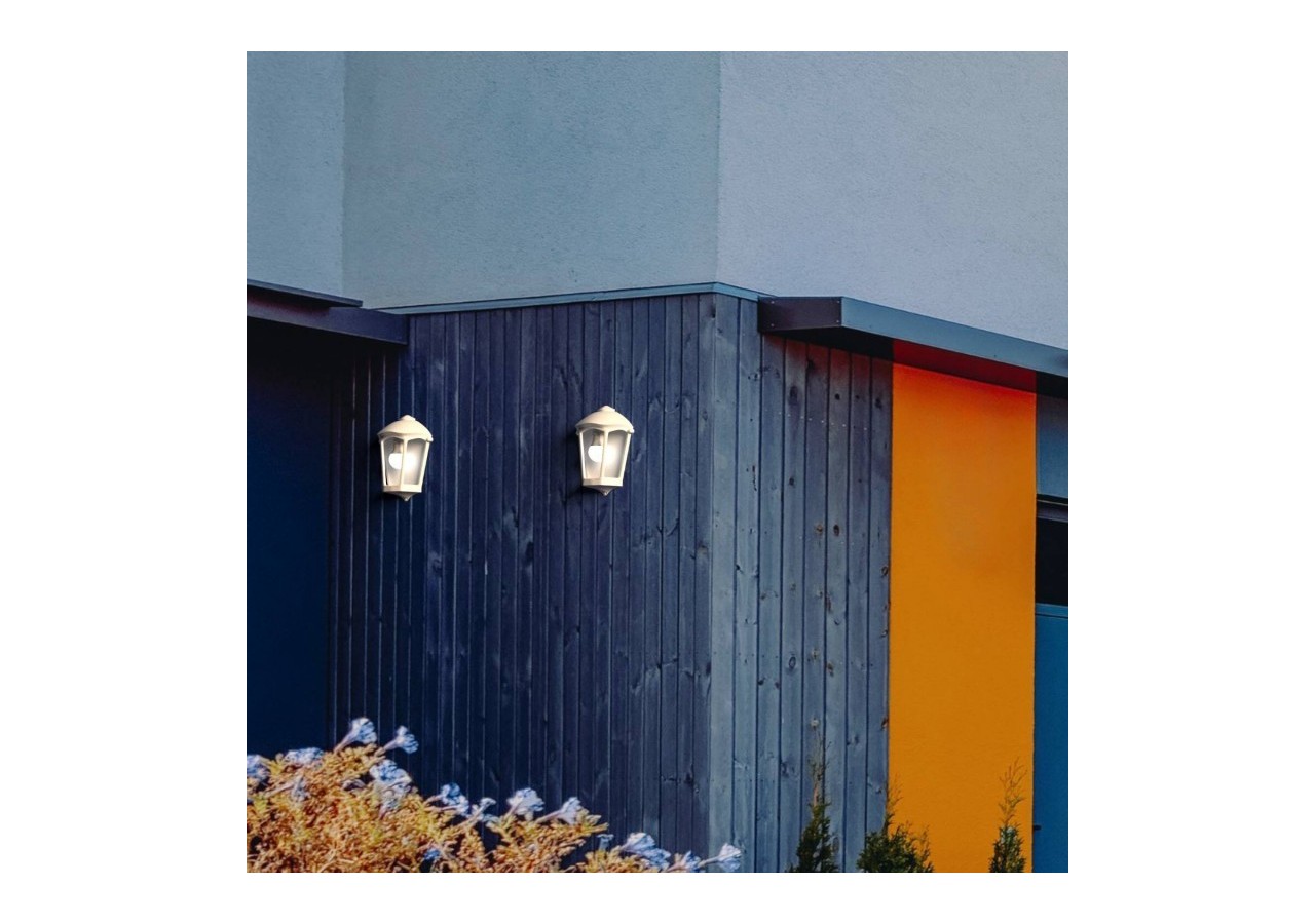 Applique murale demi-lanterne d'extérieur FUMAGALLI "Fabio"-1 x E27-8,5W CC - M20.000.000.WXE27 - Barcelona LED