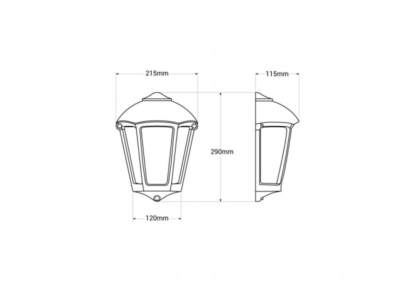 Applique murale demi-lanterne d'extérieur FUMAGALLI "Fabio"-1 x E27-8,5W CC - M20.000.000.WXE27 - Barcelona LED Applique murale demi-lanterne d'extérieur FUMAGALLI "Fabio"-1 x E27-8,5W CC - M20.000.000.WXE27 - Barcelona LED