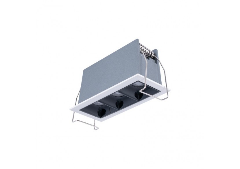 Spot linéaire LED encastré triple 6W-UGR18-IRC90-Puce OSRAM-Blanc - B1218-6W-B-270 - Barcelona LED