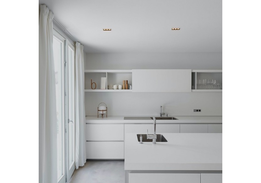 Spot linéaire LED encastré triple 6W-UGR18-IRC90-Puce OSRAM-Blanc - B1218-6W-B-270 - Barcelona LED