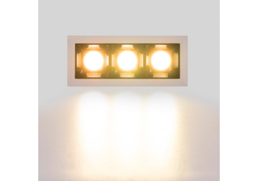 Spot linéaire LED encastré triple 6W-UGR18-IRC90-Puce OSRAM-Blanc - B1218-6W-B-270 - Barcelona LED