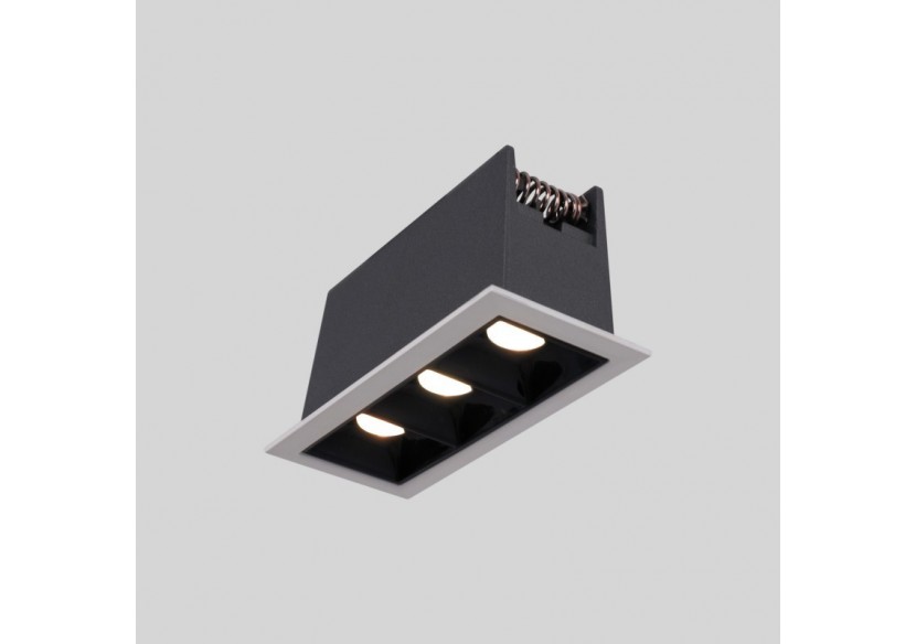 Spot linéaire LED encastré triple 6W-UGR18-IRC90-Puce OSRAM-Blanc - B1218-6W-B-270 - Barcelona LED