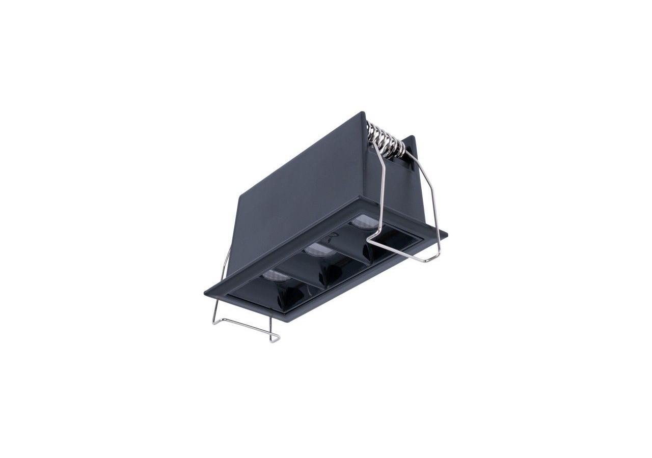 Spot linéaire LED encastré triple 6W-UGR18-IRC90-Puce OSRAM-Noir - B1218-6W-N-270 - Barcelona LED
