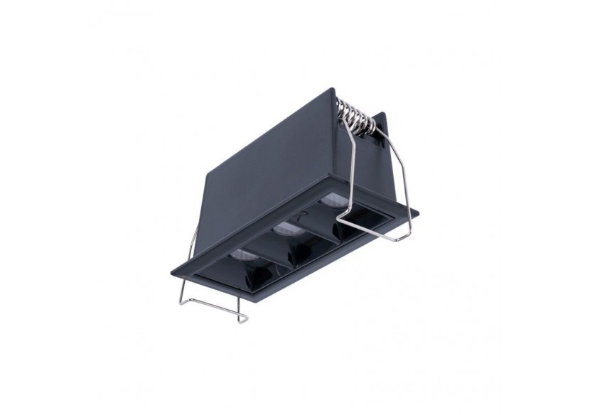 Spot linéaire LED encastré triple 6W-UGR18-IRC90-Puce OSRAM-Noir - B1218-6W-N-270 - Barcelona LED Spot linéaire LED encastré triple 6W-UGR18-IRC90-Puce OSRAM-Noir - B1218-6W-N-270 - Barcelona LED