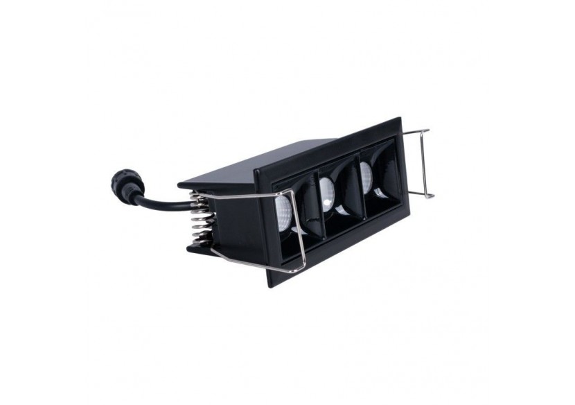 Spot linéaire LED encastré triple 6W-UGR18-IRC90-Puce OSRAM-Noir - B1218-6W-N-270 - Barcelona LED Spot linéaire LED encastré triple 6W-UGR18-IRC90-Puce OSRAM-Noir - B1218-6W-N-270 - Barcelona LED