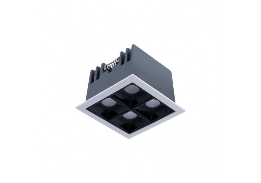 Spot LED encastrable carré 8W-4 lumières-UGR18-IRC90-Puce OSRAM-Blanc - B1217-8W-B-270 - Barcelona LED Spot LED encastrable carré 8W-4 lumières-UGR18-IRC90-Puce OSRAM-Blanc - B1217-8W-B-270 - Barcelona LED