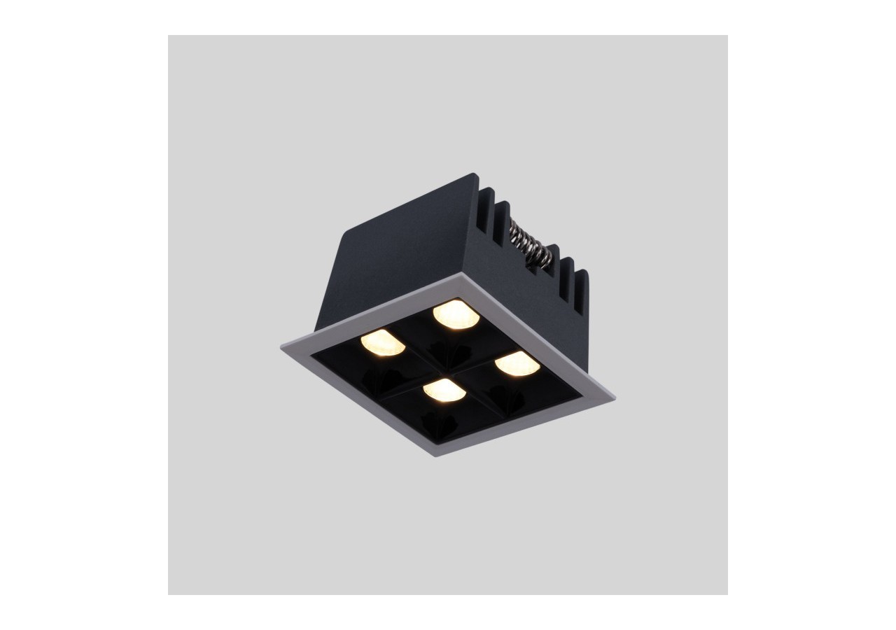 Spot LED encastrable carré 8W-4 lumières-UGR18-IRC90-Puce OSRAM-Blanc - B1217-8W-B-270 - Barcelona LED